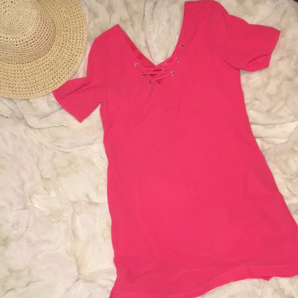 Coral dress